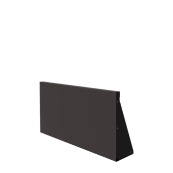 Muro de contenção em aço - Reto - 100 x 50 cm - RAL7016 fosco (cinzento antracite)