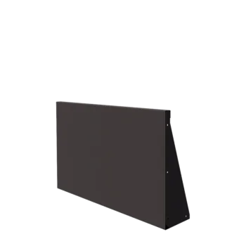 Muro de contenção em aço - Reto - 100 x 60 cm - Outra cor RAL