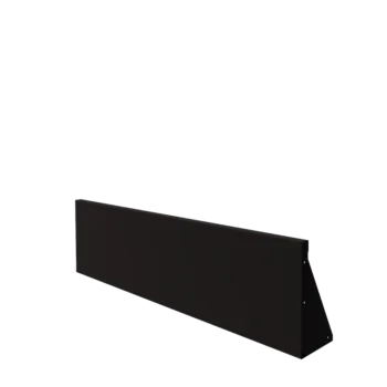 Muro de contenção em aço - Reto - 150 x 40 cm - RAL9005 fosco (preto)