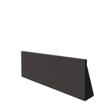 Muro de contenção em aço - Reto - 150 x 50 cm - Outra cor RAL