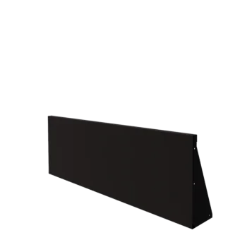 Muro de contenção em aço - Reto - 150 x 50 cm - RAL9005 fosco (preto)