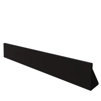 Muro de contenção em aço - Reto - 200 x 30 cm - RAL9005 fosco (preto)