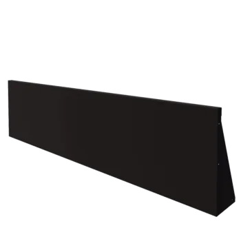 Muro de contenção em aço - Reto - 200 x 50 cm - RAL9005 fosco (preto)