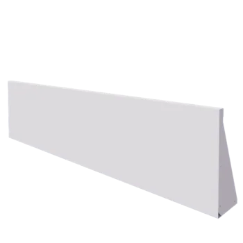 Muro de contenção em aço - Reto - 200 x 50 cm - RAL9010 fosco (branco)