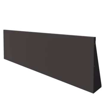 Muro de contenção em aço - Reto - 200 x 60 cm - Outra cor RAL
