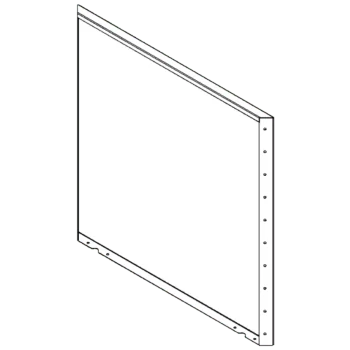 Floreira em aço corten - Painel - 100 x 100 cm