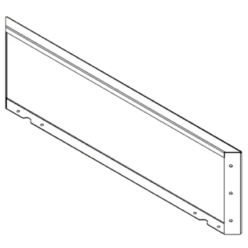 Floreira em aço corten - Painel - 30 x 100 cm