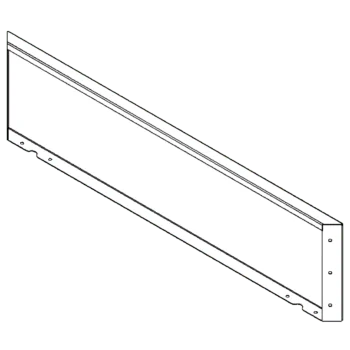 Floreira em aço corten - Painel - 30 x 120 cm