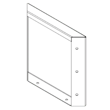 Floreira em aço corten - Painel - 30 x 30 cm