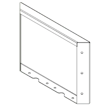 Floreira em aço corten - Painel - 30 x 40 cm