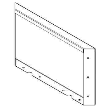 Floreira em aço corten - Painel - 30 x 50 cm