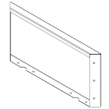 Floreira em aço corten - Painel - 30 x 60 cm