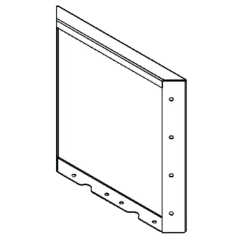 Floreira em aço corten - Painel - 40 x 40 cm
