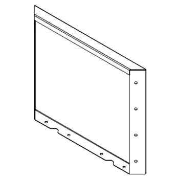 Floreira em aço corten - Painel - 40 x 50 cm