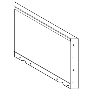 Floreira em aço corten - Painel - 40 x 60 cm