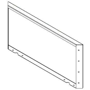 Floreira em aço corten - Painel - 40 x 80 cm