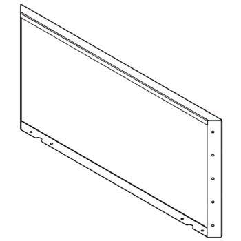 Floreira em aço corten - Painel - 50 x 100 cm