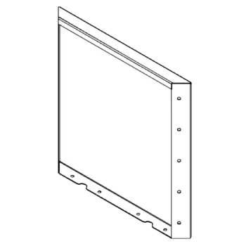 Floreira em aço corten - Painel - 50 x 50 cm
