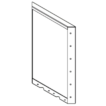 Floreira em aço corten - Painel - 60 x 40 cm