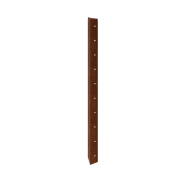 Floreira em aço corten - Peça de canto 90° - 100 cm