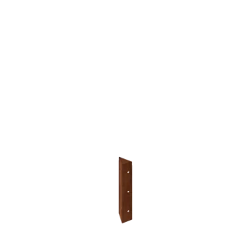 Floreira em aço corten - Peça de canto 90° - 30 cm