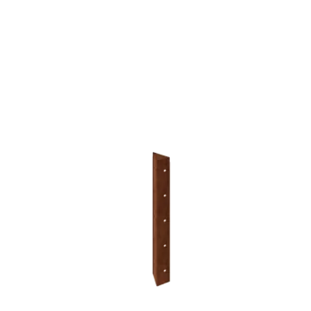 Floreira em aço corten - Peça de canto 90° - 50 cm