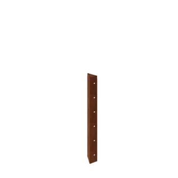 Floreira em aço corten - Peça de canto 90° - 60 cm