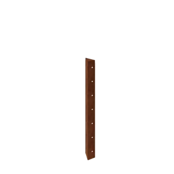 Floreira em aço corten - Peça de canto 90° - 70 cm