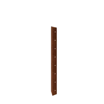 Floreira em aço corten - Peça de canto 90° - 80 cm