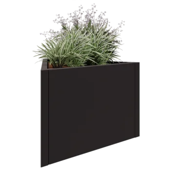 Floreira em aço - Triângulo equilátero - 90,6 x 78,3 x 60 cm - Outra cor RAL - Sem placa de base