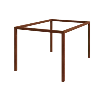 Pérgola em aço corten - Retângulo - 424 x 300 x 230 cm - Sem base de betão