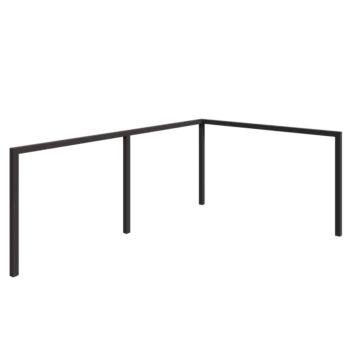 Pérgola em aço - Canto - 600 x 412 x 230 cm - Outra cor RAL - Sem base de betão