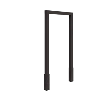 Pérgola em aço - Reta - 150 x 230 cm - Outra cor RAL - Com base de betão