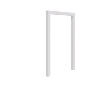 Pérgola em aço - Reta - 150 x 230 cm - RAL9010 fosco (branco) - Sem base de betão
