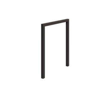 Pérgola em aço - Reta - 200 x 230 cm - RAL7016 fosco (cinzento antracite) - Sem base de betão