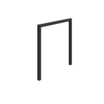 Pérgola em aço - Reta - 250 x 230 cm - RAL7016 fosco (cinzento antracite) - Sem base de betão