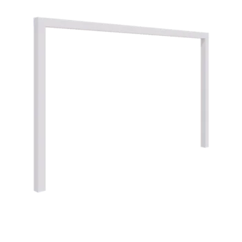 Pérgola em aço - Reta - 400 x 230 cm - RAL9010 fosco (branco) - Sem base de betão