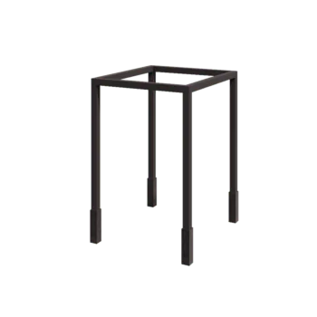 Pérgola em aço - Quadrado - 224 x 200 x 230 cm - RAL7016 fosco (cinzento antracite) - Com base de betão