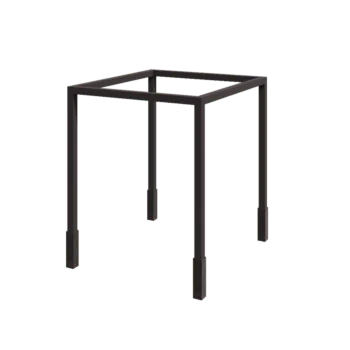 Pérgola em aço - Quadrado - 274 x 250 x 230 cm - RAL7016 fosco (cinzento antracite) - Com base de betão