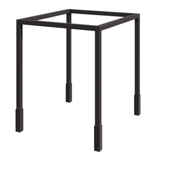 Pérgola em aço - Quadrado - 274 x 250 x 230 cm - Outra cor RAL - Com base de betão