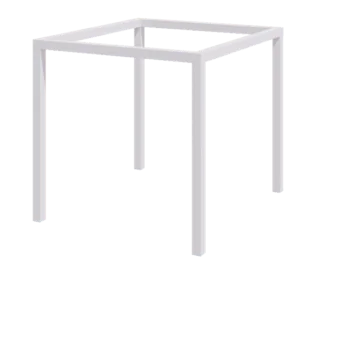 Pérgola em aço - Quadrado - 274 x 250 x 230 cm - RAL9010 fosco (branco) - Sem base de betão