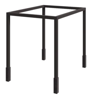 Pérgola em aço - Quadrado - 324 x 300 x 230 cm - Outra cor RAL - Com base de betão