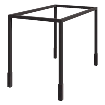 Pérgola em aço - Quadrado - 424 x 250 x 230 cm - Outra cor RAL - Com base de betão