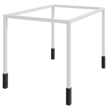 Pérgola em aço - Retângulo - 424 x 300 x 230 cm - RAL9010 fosco (branco) - Com base de betão