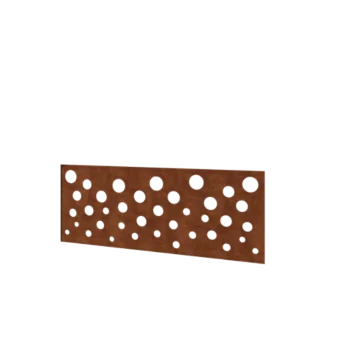 Vedação em aço corten H - Painel B - 120 x 47,5 cm