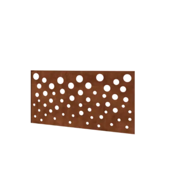 Vedação em aço corten H - Painel B - 120 x 63,3 cm