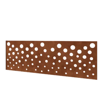 Vedação em aço corten H - Painel B - 180 x 63,3 cm