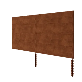 Vedação em aço corten H4 - Conjunto completo - 372 x 6 x 190 cm
