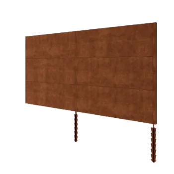 Vedação em aço corten H3 - Conjunto completo - 372 x 6 x 190 cm