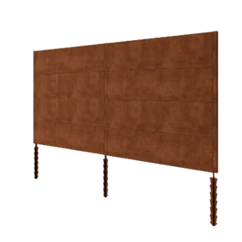Vedação em aço corten H4 - Conjunto completo - 378 x 6 x 190 cm